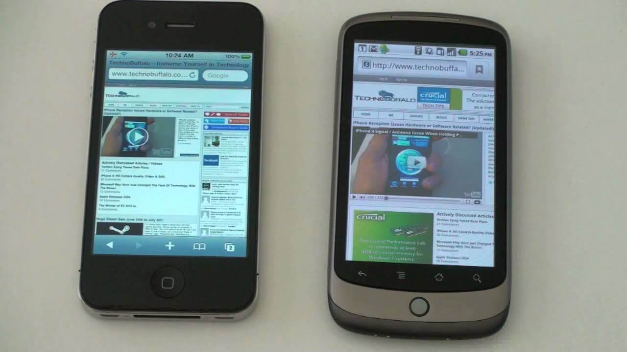 iphone 4 vs nexus one